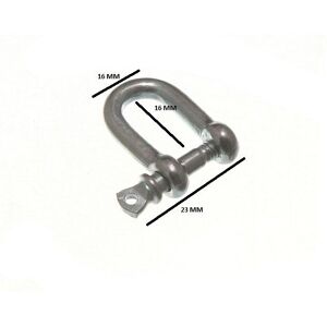 Onestopdiy D Shackle U Lock And Pin Wire Rope Fastener 4mm 5/32 Bzp Pack Size 20 Onestopdiy D Shackle U Lock And Pin Wire Rope Fastener 4mm 5/32 Bzp Pack Size 20