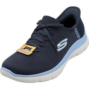 Skechers Slip-Ins Summits Vegan Womens Fashion Trainers In Navy Blue - 8 Uk Skechers Slip-Ins Summits Vegan Womens Fashion Trainers In Navy Blue - 8 Uk