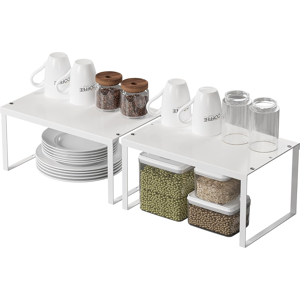 Does Not Apply Kitchen Cupboard Organiser, 2-Pack Cabinet Storage Shelf Organizer Rack, Metal E Does Not Apply Kitchen Cupboard Organiser, 2-Pack Cabinet Storage Shelf Organizer Rack, Metal E