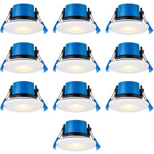 Saxby Pack Of 10 X Downlight White Shieldpro Dual Wattage 4cct Led Fixed Matt Ip65 Saxby Pack Of 10 X Downlight White Shieldpro Dual Wattage 4cct Led Fixed Matt Ip65