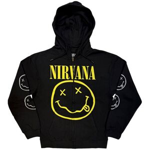 Nirvana Gruneg Face Band Logo Zipped Hoodie Nirvana Gruneg Face Band Logo Zipped Hoodie