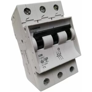 Siemens 5sx43207 Circuit Breaker 3p C 20a 10ka Siemens 5sx43207 Circuit Breaker 3p C 20a 10ka