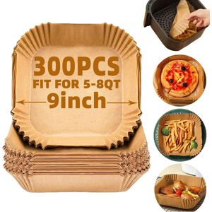 300pcs Air Fryer Liners Disposable, 9inch Airfryer Liners For 5-8qt,Square Air F 300pcs Air Fryer Liners Disposable, 9inch Airfryer Liners For 5-8qt,Square Air F