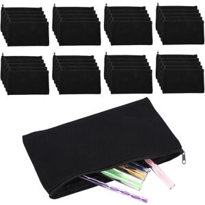 Sodial 4x(40 Pcs Canvas Pencil Pouch Zipper Makeup Bags Blank Craft Diy Bags4614 Sodial 4x(40 Pcs Canvas Pencil Pouch Zipper Makeup Bags Blank Craft Diy Bags4614