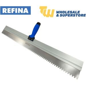 Refina Serrated Spatula 32in Notch Trowel Rendering Plastering 6x6 Square 800mm Refina Serrated Spatula 32in Notch Trowel Rendering Plastering 6x6 Square 800mm