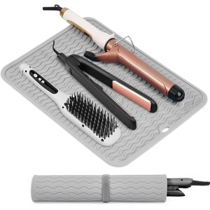 Oversize Silicone Heat Resistant Mat For Hair Tools(14.2" X 11"), Anti-Scald Pad Oversize Silicone Heat Resistant Mat For Hair Tools(14.2" X 11"), Anti-Scald Pad