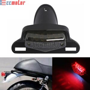 Ccmotor2021 Lucas Style Led Rear Brake Tail Light License Plate Lamp For Harley Cafe Racer Ccmotor2021 Lucas Style Led Rear Brake Tail Light License Plate Lamp For Harley Cafe Racer