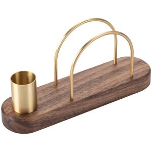 Sodial 2x(Solid Wood Semicircular Brass Towel Holder Dining Table Kitchen Holder6833 Sodial 2x(Solid Wood Semicircular Brass Towel Holder Dining Table Kitchen Holder6833