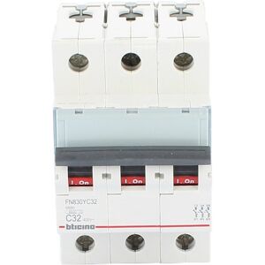 Bticino Spa Bticino Fn830yc32 Btdin Circuit Breaker 3p Curve C 32a 10ka 400v 230 Bticino Spa Bticino Fn830yc32 Btdin Circuit Breaker 3p Curve C 32a 10ka 400v 230