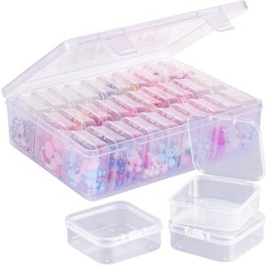 Sodial 3x(Bead Organizer Box, A Transparent Box With 30pcs Small Clear Plastic6839 Sodial 3x(Bead Organizer Box, A Transparent Box With 30pcs Small Clear Plastic6839