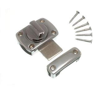 Onestopdiy Chrome Bathroom/Cupboard Thumbturn Latch - Door Hardware Onestopdiy Chrome Bathroom/Cupboard Thumbturn Latch - Door Hardware