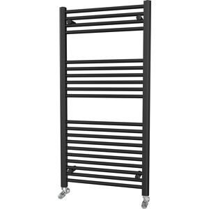 Uk Radiators Black Electric Towel Rail 1200x600mm 500w On/off Element straight Uk Radiators Black Electric Towel Rail 1200x600mm 500w On/off Element straight