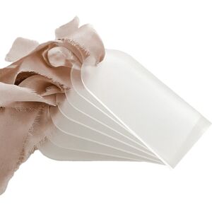 Sodial 3x(50pcs Frosted Acrylic Wedding Blank Place Card Clear Arch Gift Tag Name7050 Sodial 3x(50pcs Frosted Acrylic Wedding Blank Place Card Clear Arch Gift Tag Name7050