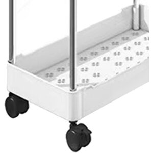 5 Layers 40x22x113cm White Slim Storage Cart Bathroom Organizer Mobile Shel Sg 5 Layers 40x22x113cm White Slim Storage Cart Bathroom Organizer Mobile Shel Sg