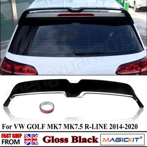 Magickit For Vw Golf 7 Oettinger Style Gloss Black Boot Spoiler Mk7 Mk7.5 R Line 15-2020 Magickit For Vw Golf 7 Oettinger Style Gloss Black Boot Spoiler Mk7 Mk7.5 R Line 15-2020