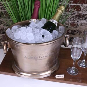 Maravi Alfred Gratien Luxury Light Gold Champagne Ice Bucket Ice Cooler Luxury Gift Maravi Alfred Gratien Luxury Light Gold Champagne Ice Bucket Ice Cooler Luxury Gift