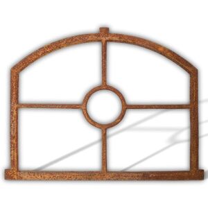 Aubaho Window Frame In An Antique Style - Cast Iron With Rust - 21.7”x27.6" (55x70cm) Aubaho Window Frame In An Antique Style - Cast Iron With Rust - 21.7”x27.6" (55x70cm)