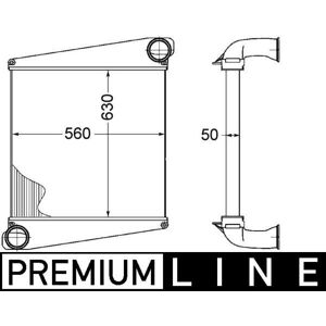 Mahle Ci273000p Charge Air Cooler Brazed Fins 630mm Core Length Fits Volvo Titan Mahle Ci273000p Charge Air Cooler Brazed Fins 630mm Core Length Fits Volvo Titan