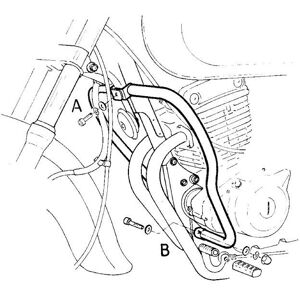H&b Suzuki Gz 250 Engine Protection Bar Chrome By Hepco And Becker H&b Suzuki Gz 250 Engine Protection Bar Chrome By Hepco And Becker