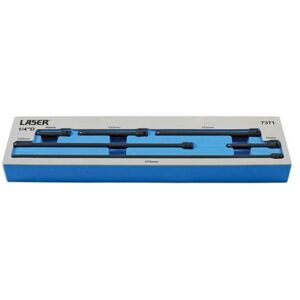 Laser Tools Impact Extension Bar Set 1/4"D 6pc 7371 Laser Tools Impact Extension Bar Set 1/4"D 6pc 7371