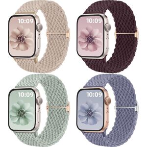 Skins 4 Pack Solo Loop Braided Straps Compatible With Apple Watch Straps 42mm 41mm 40m Skins 4 Pack Solo Loop Braided Straps Compatible With Apple Watch Straps 42mm 41mm 40m