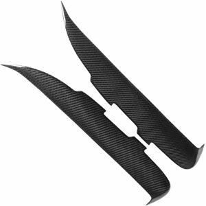 丨1 Pair Front Headlight Eyelid Carbon Fiber Headlight Eyebrow Cover For 丨1 Pair Front Headlight Eyelid Carbon Fiber Headlight Eyebrow Cover For