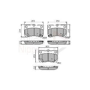 Comline Brake Pad Rear Axle To Fit Lexus Gs 05->11, Is 05->13, Is C 09->15, Toyota Crown Comline Brake Pad Rear Axle To Fit Lexus Gs 05->11, Is 05->13, Is C 09->15, Toyota Crown