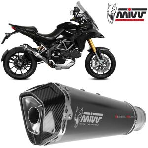Mivv Exhaust Muffler Delta Race Black Inox Ducati Multistrada 1200 2010 > 2014 Mivv Exhaust Muffler Delta Race Black Inox Ducati Multistrada 1200 2010 > 2014