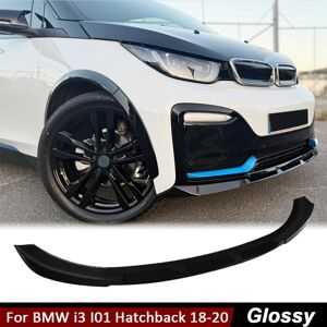 Rio Fit For Bmw I3 I3 I01 Hatchback 2018-2020 Glossy Black Front Bumper Lip Spoiler Rio Fit For Bmw I3 I3 I01 Hatchback 2018-2020 Glossy Black Front Bumper Lip Spoiler