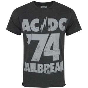 Amplified Mens Ac/dc 74 Jailbreak T-Shirts Charcoal Ns5153 Amplified Mens Ac/dc 74 Jailbreak T-Shirts Charcoal Ns5153