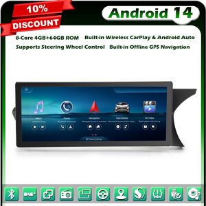 Erisin 10.25\" Qualcomm Android 14 Car Stereo Sat Nav Mercedes C-Class W204 S204 Ntg 4.5 Erisin 10.25\" Qualcomm Android 14 Car Stereo Sat Nav Mercedes C-Class W204 S204 Ntg 4.5