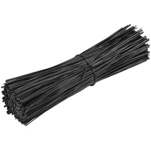 Metallixity Metallic Twist Ties (1.8x200mm/0.07"X7.87") 1000pcs, Pvc Cable Cord Ties, Black Metallixity Metallic Twist Ties (1.8x200mm/0.07"X7.87") 1000pcs, Pvc Cable Cord Ties, Black