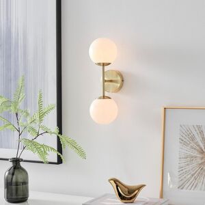 Wall Light - Martha - Wall Mounted Light Fixture - 2x Round Frosted Glass Globe Wall Light - Martha - Wall Mounted Light Fixture - 2x Round Frosted Glass Globe