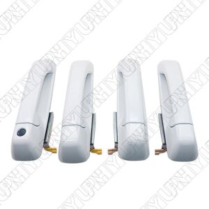 Outside Front+rear Door Handle & Escutcheon Set For 2012-2018 Ram 1500 2500 3500 Outside Front+rear Door Handle & Escutcheon Set For 2012-2018 Ram 1500 2500 3500