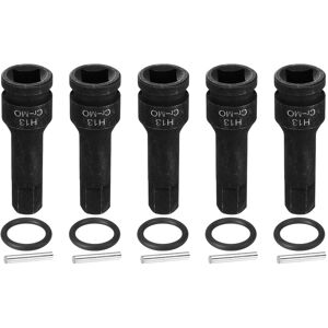 Uxcell 5pcs 1/2" Drive Impact Hex Bit Socket 13mm Metric Cr-Mo Steel Hexagonal Socket Uxcell 5pcs 1/2" Drive Impact Hex Bit Socket 13mm Metric Cr-Mo Steel Hexagonal Socket