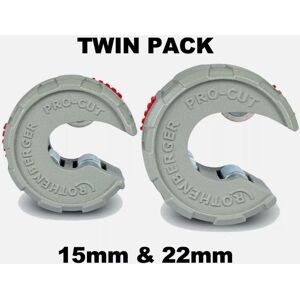 Rothenberger Pro -Cut Copper Tube Cutter 15mm & 22mm Twin Pack Rothenberger Pro -Cut Copper Tube Cutter 15mm & 22mm Twin Pack