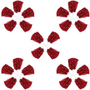 3x(24pcs Cheerleading Pom Poms Metallic Foil Cheer Pom Poms With Plastic8023 3x(24pcs Cheerleading Pom Poms Metallic Foil Cheer Pom Poms With Plastic8023