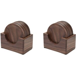 Sodial 12pcs Walnut Wood Coasters Placemats Decor Round Heat Drink Mat3382 Sodial 12pcs Walnut Wood Coasters Placemats Decor Round Heat Drink Mat3382