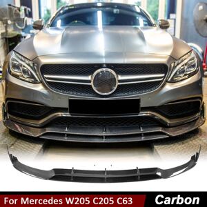Rio For Mercedes-Benz W205 C205 C63 15-18 Real Carbon Fiber Front Bumper Lip Spoiler Rio For Mercedes-Benz W205 C205 C63 15-18 Real Carbon Fiber Front Bumper Lip Spoiler