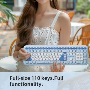 Mofii Wireless Keyboard And Mouse Set 110-Key Full Size -Slim 2.4ghz 1200 Mofii Wireless Keyboard And Mouse Set 110-Key Full Size -Slim 2.4ghz 1200