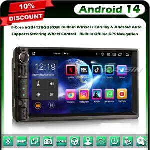 Erisin 128gb Android 14 Double Din Car Stereo Radio Gps For Nissan Dab+ Carplay Bt 5.0 Erisin 128gb Android 14 Double Din Car Stereo Radio Gps For Nissan Dab+ Carplay Bt 5.0