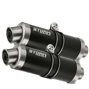 Exhaust Storm By Mivv Mufflers Gp Nero Steel For Kawasaki Z 1000 2003 > 2006 Exhaust Storm By Mivv Mufflers Gp Nero Steel For Kawasaki Z 1000 2003 > 2006