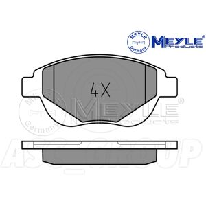 Meyle Brake Pad Set, Front Axle With Anti-Squeak Plate 025 250 9419 Meyle Brake Pad Set, Front Axle With Anti-Squeak Plate 025 250 9419