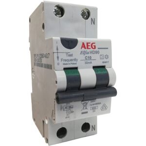 AEG 604617 Differential Magnetic Circuit Breaker Elfa Hd90 1p+n C 10a 6ka 30 AEG 604617 Differential Magnetic Circuit Breaker Elfa Hd90 1p+n C 10a 6ka 30