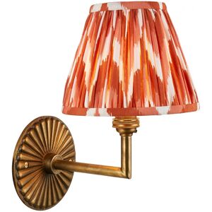 Wall Light Brass Dahlia Patina Apricot Orange Endon 115325 Wall Light Brass Dahlia Patina Apricot Orange Endon 115325