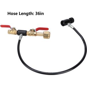 Co2 Cylinder Refill Adapter With 36in Hose For Soda Filling Eu W21.8‑14 Thr Sg Co2 Cylinder Refill Adapter With 36in Hose For Soda Filling Eu W21.8‑14 Thr Sg