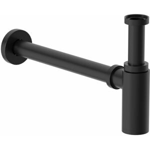 Affine Round Bottle Trap Waste For Wash Basin Sink Bathroom Black 1 1/4" Modern Affine Round Bottle Trap Waste For Wash Basin Sink Bathroom Black 1 1/4" Modern