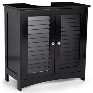 Bathroom Under Sink Cabinet 2 Door Black Under Sink Storage Vonhaus Bathroom Under Sink Cabinet 2 Door Black Under Sink Storage Vonhaus