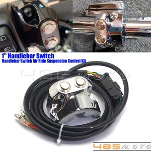 485motorsports 1'' Handlebar Switch Air Ride Suspension Control For Harley Dyna Softail Touring 485motorsports 1'' Handlebar Switch Air Ride Suspension Control For Harley Dyna Softail Touring