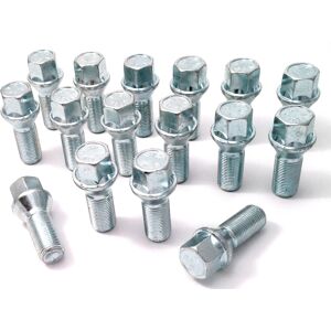 Bimecc Car Wheel Bolts Nuts Lugs M14 X 1.25, 17mm Hex, Taper Seat For Mini X 16 Bimecc Car Wheel Bolts Nuts Lugs M14 X 1.25, 17mm Hex, Taper Seat For Mini X 16